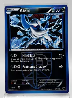Absol Reverse Holo 67/116 Pokemon Card 2013 Plasma Freeze LP - Image 1