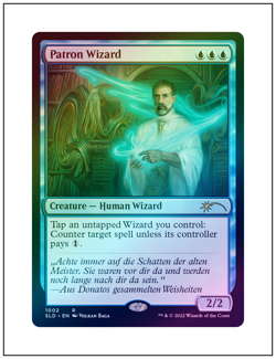 1x Patron Wizard, Foil, Secret Lair Drop, Magic MTG NM - Image 1