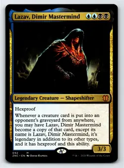 Lazav, Dimir Mastermind M Commander: Zendikar Rising # 92 NM Normal - Image 1