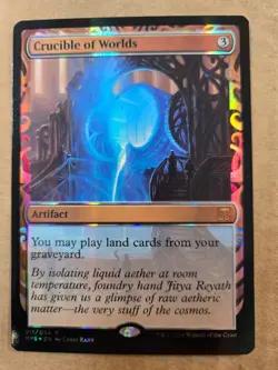 MTG Magic The Gathering NM Masterpiece CRUCIBLE OF WORLDS Kaladesh Invention - Image 1