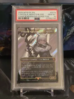 Y'shtola Night's Blessed (Borderless Surge Foil) MTG Final Fantasy #0215 PSA 10 - Image 1
