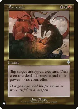 Backlash - The List Light Play, English Magic the Gathering MTG The List - Image 1