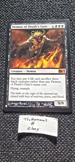 MTG Demon Of Death's Gate NM The List Reprints (Mystery Boosters) - Image 1
