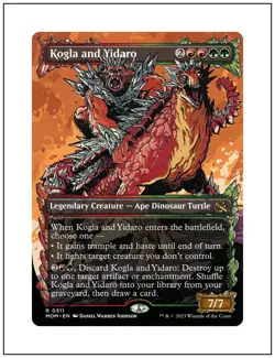 1x Kogla and Yidaro, Borderless Showcase Art, Magic MTG NM - Image 1