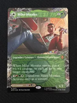 Miles Morales (0211) (Borderless) (Foil) (M/NM) Marvel's Spider-Man Magic MTG - Image 1