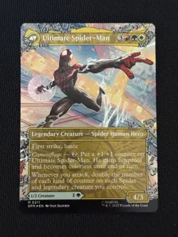 Miles Morales (0211) (Borderless) (Foil) (M/NM) Marvel's Spider-Man Magic MTG - Image 2