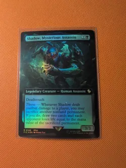 MTG - Final Fantasy - Shadow, Mysterious Assassin - FOIL - Extended art - Image 1