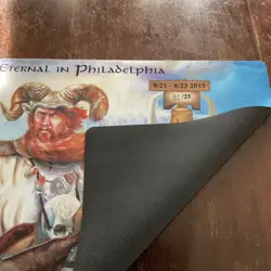 MTG Angus MacKenzie Playmat - Signed Bryon Wackwitz 20/25 Legends 2015 - Image 4