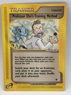 Professor Elm's Training Method 148/165 Expedition Base Set Regular Pokemon TCG - Image 1