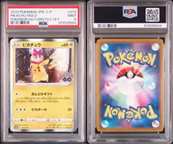 2022 POKEMON JPN. S-P PIKACHU-HOLO POKEMON GO CARD FILE SET PSA 9 - Image 3