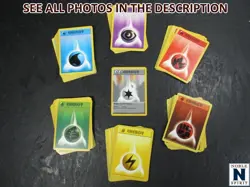 (RM) Pokemon TCG Vintage Base Set Shadowless Complete Energy Card Lot 120+ Cards - Image 1
