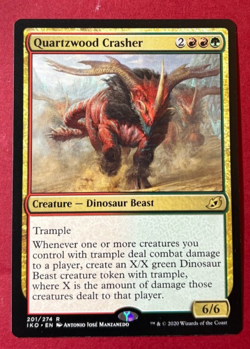 1 x NM Quartzwood Crasher - 201/274 R IKO - MTG Magic Never Played x1 - Image 1