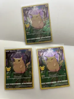 x3 Lot of Pokemon TCG Pikachu 5/25 Celebrations Holo NM - Image 1
