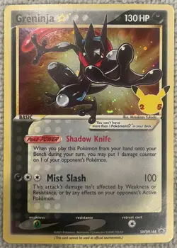 Pokemon Greninja SWSH144 25th Anniversary Black Star Promo Holo 2021 - Image 4