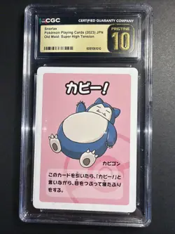 Pokemon Old Maid: Super High Tension Snorlax CGC PRISTINE 10 - Image 1