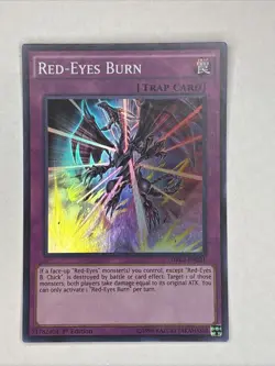 Yu Gi Oh Red-Eyes Burn (DRL2-EN021) 1st Edition (NM) - Image 1