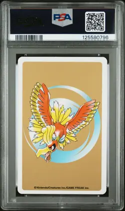 2000 POKEMON GOLD VERSION PLAYING CARDS ACE OF SPADES #250 HO-OH PSA 9 - Image 2