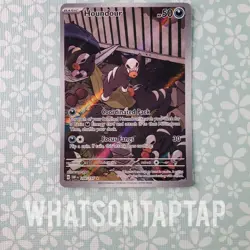 Pokemon Card Houndour 204/197 Secret Rare Scarlet Violet Obsidian Flames LP - Image 1
