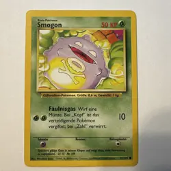 Koffing Pokemon Card German Smogon Pokemon 51/102 Base set - Image 1