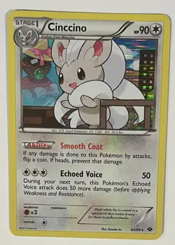 Cinccino 85/99 Holo Rare BW Next Destinies 2012 Pokemon Card Near Mint - Image 1