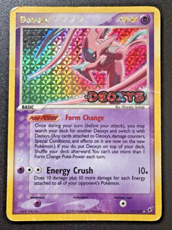 Deoxys 17/107 Attack Forme EX Deoxys Pokemon Card Reverse Holo Rare HP - Image 1
