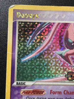 Deoxys 17/107 Attack Forme EX Deoxys Pokemon Card Reverse Holo Rare HP - Image 3