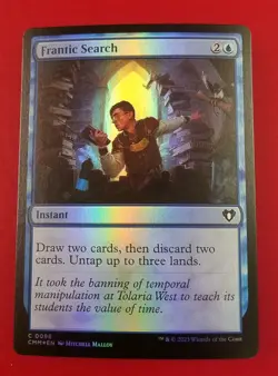 1x Frantic Search | FOIL | Commander Masters | MTG Magic Cards - Image 1