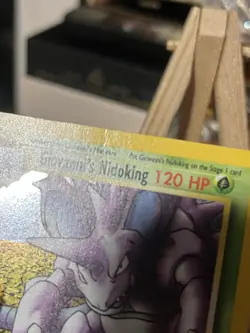 Pokemon TCG Giovanni's Nidoking Gym Challenge Holo Card 7/132 Unlimited Rare MP - Image 3