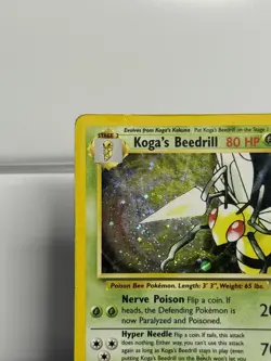Pokemon Card - Koga's Beedrill 9/132 Gym Challenge Holo Rare - HP - Image 2