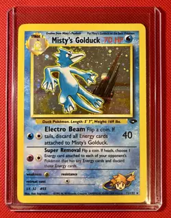 Misty's Golduck 12/132 Holo Rare Gym Challenge Pokemon Card - Image 1
