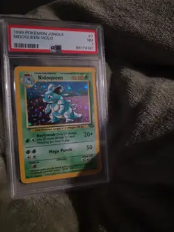 Pokemon TCG Nidoqueen Jungle Holo Card 7/64 Unlimited Rare, PSA 7 Graded - Image 1