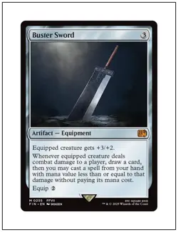 1x Buster Sword, 0255, Final Fantasy, Magic the Gathering MTG NM - Image 1