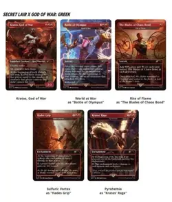 MTG Secret Lair x God of War: Greek FOIL Edition - Playstation Drop PRESALE - Image 2