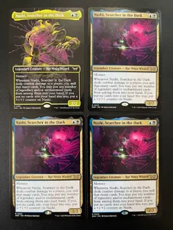 MTG- Nashi, Searcher in the Dark x4 - Duskmourn (1x Showcase, 3x Regular) - Image 1