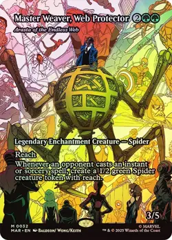 Arasta of the Endless Web Foil Borderless Marvel's Spider-Man NM MTG - Image 1