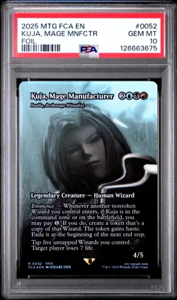 2025 MTG FINAL FANTASY: THROUGH THE AGES FOIL KUJA, MAGE MANUFACTURER PSA 10 - Image 1