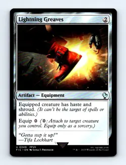 #349 2025 Final Fantasy Commander Lightning Greaves Uncommon - Image 1