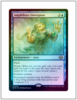 1x Amphibian Downpour, Foil, Modern Horizons 3, Magic MTG NM - Image 1