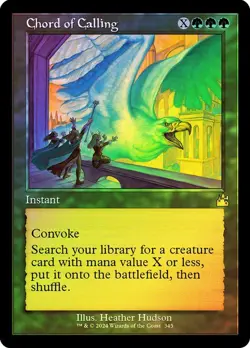 Chord of Calling Foil Retro Frame Ravnica Remastered NM MTG - Image 1