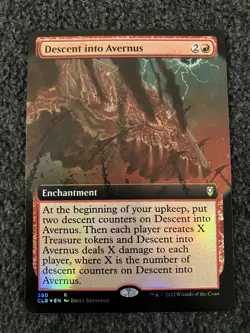 Magic The Gathering MTG - Descent into Avernus (Extended Art) Foil - CLB - Image 1