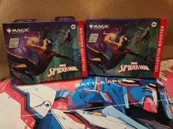 2x Magic The Gathering Marvel’s Spider-Man Collector Booster Omega Sealed - Image 1