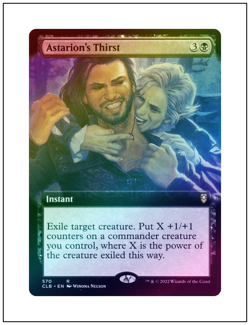 1x Astarion's Thirst, Extended Art Foil, Magic MTG NM - Image 1