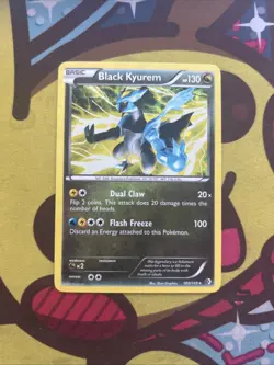 Pokemon Black Kyurem 100/149 - BW Boundaries Crossed - Shatter Holo - Excellent - Image 1
