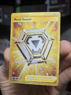 Pokemon TCG: Metal Saucer Sword & Shield 214/202 Holo Secret Rare MP/HP - Image 1