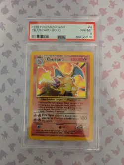 PSA 8 1999 Pokemon Game Charizard-Holo #4 - Image 1