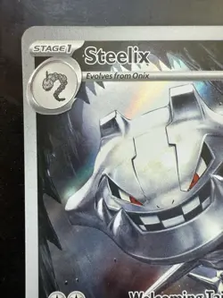 Pokemon Illustration Rare Steelix 150/132 Me01: Mega Evolution Holo (NM) - Image 2