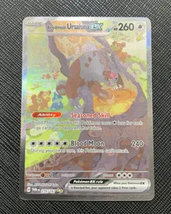 Pokemon TCG Bloodmoon Ursaluna EX SIR 216/167 Twilight Masquerade NM - Image 1