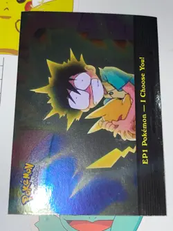 2000 Topps Pokemon TV Animation Edition Series 2 Foil #EP1 I Choose You! - Image 2