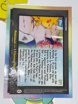 2000 Topps Pokemon TV Animation Edition Series 2 Foil #EP1 I Choose You! - Image 3