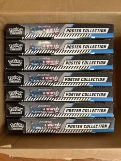 7x Sealed SV Black Bolt Unova Poster Collection* Pokemon - Image 1
